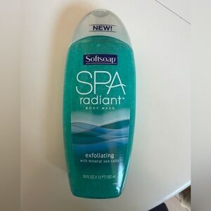 SOFTSOAP SPA RADIANT BODY WASH - EXFOLIATING W/ MINERAL SEA SALTS- RARE- 18 Oz